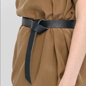 Elizabeth Suzann Black Leather Knot Belt